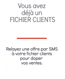Offre SMS / votre Fichier Clients