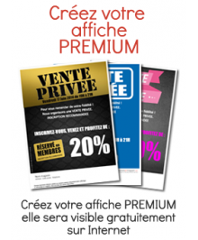 Vente Priv&eacute;e Affiche Premium