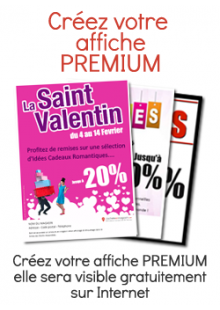 ST VALENTIN  Affiche Premium