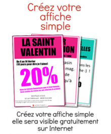 ST VALENTIN Affiche Simple