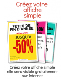 F&ecirc;tes de fin d'ann&eacute;e Affiche Simple